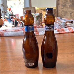 Amber Glass Bottles Bud Light Bowling Pins